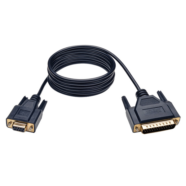 Tripp Lite Null Modem Serial DB9 Serial Cable (DB9 to DB25 F/M), 6-ft. serial cable