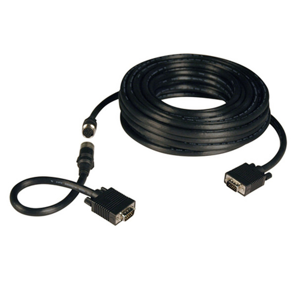 Tripp Lite VGA Coax Easy Pull Monitor Cable, High Resolution Cable with RGB Coax (HD15 M/M), 50-ft.