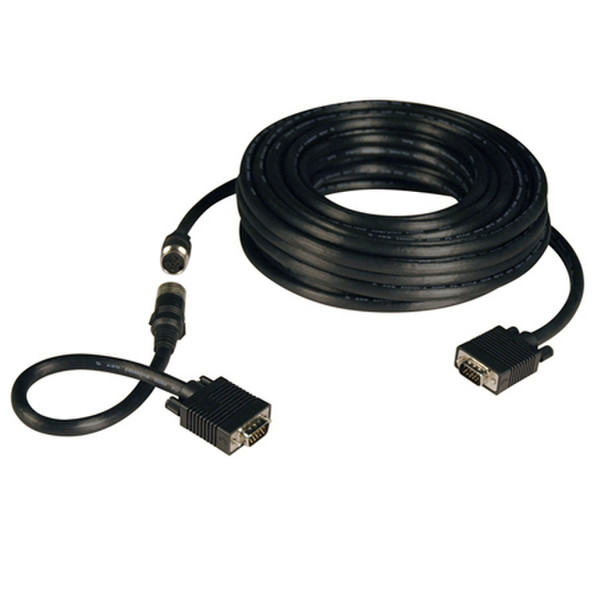 Tripp Lite VGA Coax Easy Pull Monitor Cable, High Resolution Cable with RGB Coax (HD15 M/M), 100-ft.