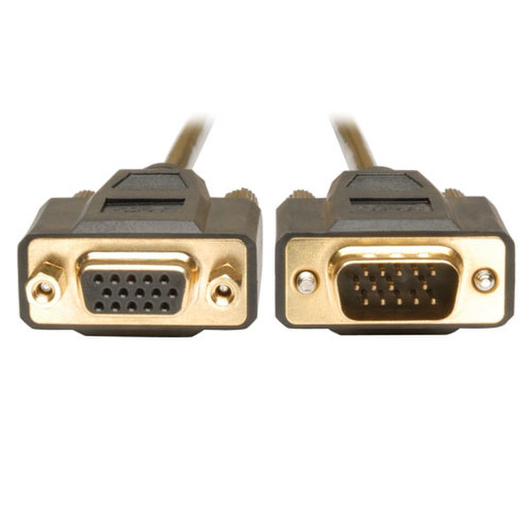Tripp Lite VGA Monitor Extension Cable, 6 ft 1.83м VGA (D-Sub) VGA (D-Sub) Черный VGA кабель