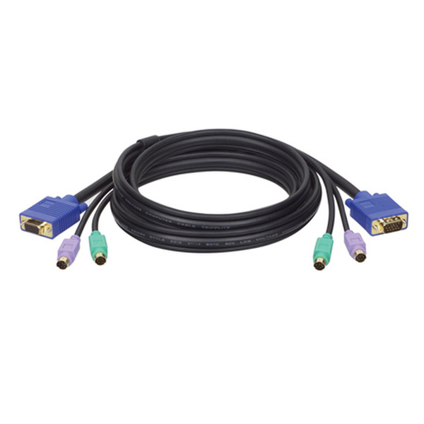 Tripp Lite PS/2 (3-in-1) Cable Kit for KVM Switch B007-008, 6-ft. KVM cable