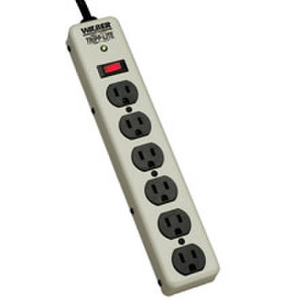 Tripp Lite PM6SN1 6AC outlet(s) 120V 1.8m White surge protector