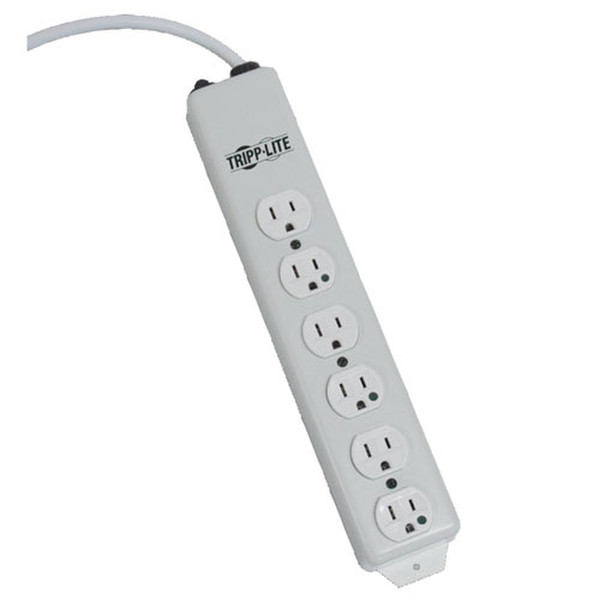 Tripp Lite NOT for Patient-Care Vicinity – UL 1363 Medical-Grade Power Strip with 6 Hospital-Grade Outlets, 6 ft. Cord