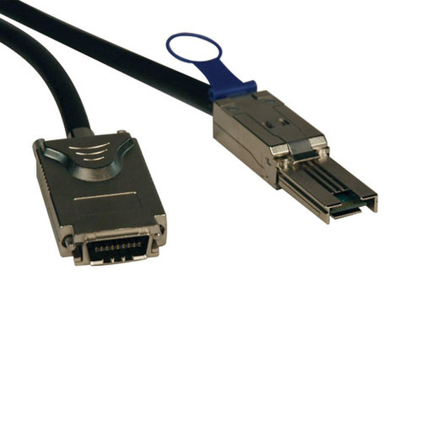 Tripp Lite External SAS Cable, 4 Lane - mini-SAS (SFF-8088) to 4xInfiniband (SFF-8470), 1M