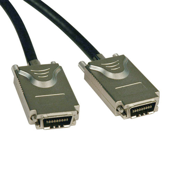 Tripp Lite External SAS Cable, 4 Lane - 4xInfiniband (SFF-8470) to 4xInfiniband (SFF-8470), 1M InfiniBand cable