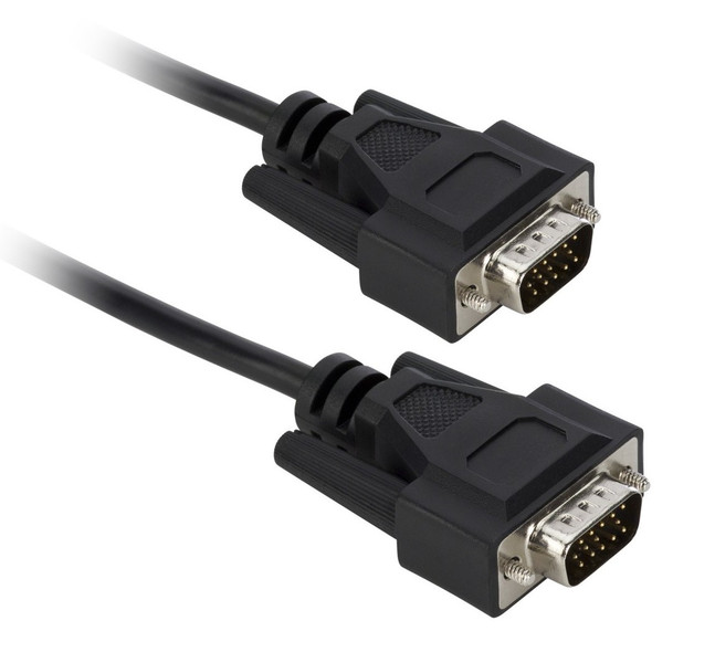 V7 VGA Monitor Cable HDDB15M/M 3м VGA (D-Sub) HDDB15 Черный VGA кабель