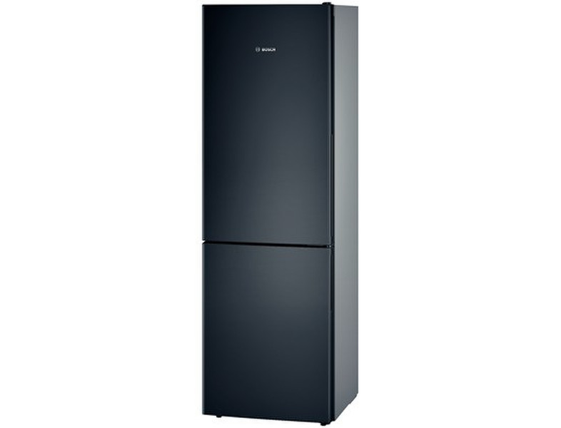 Bosch KGV36VB32S Отдельностоящий 307л A++ Черный, Нержавеющая сталь холодильник с морозильной камерой