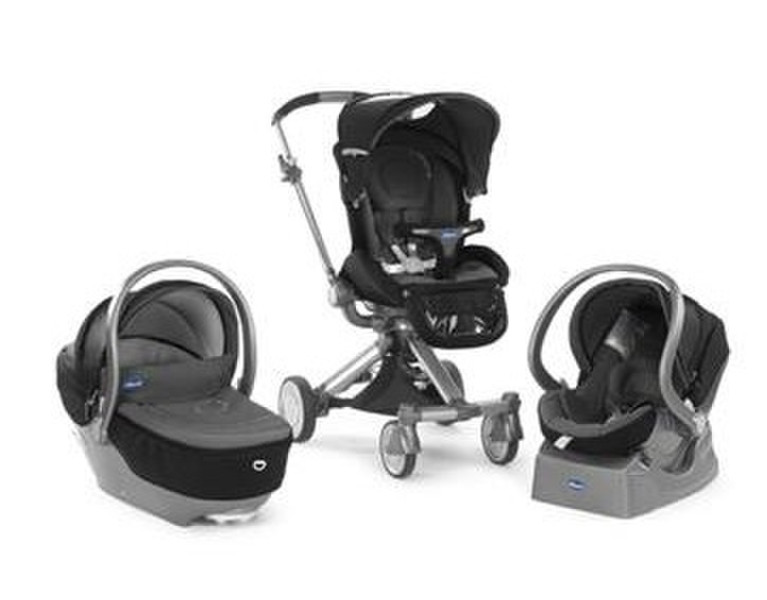 Chicco Trio I-move Travel system pram 1место(а) Черный, Серый