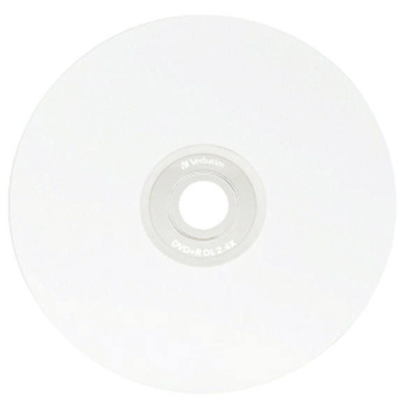 Verbatim DVD+R DL 8.5GB 2.4X White Thermal Printable 50pk Spindle 8.5ГБ DVD+R DL 50шт