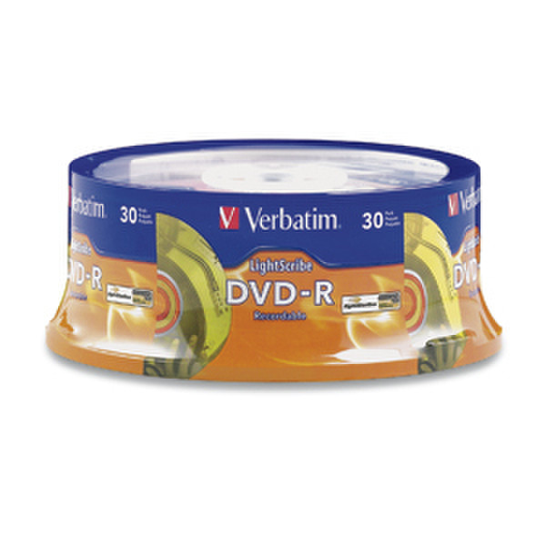 Verbatim DVD-R 4.7GB 16X LightScribe 30pk Spindle 4.7GB DVD-R 30Stück(e)