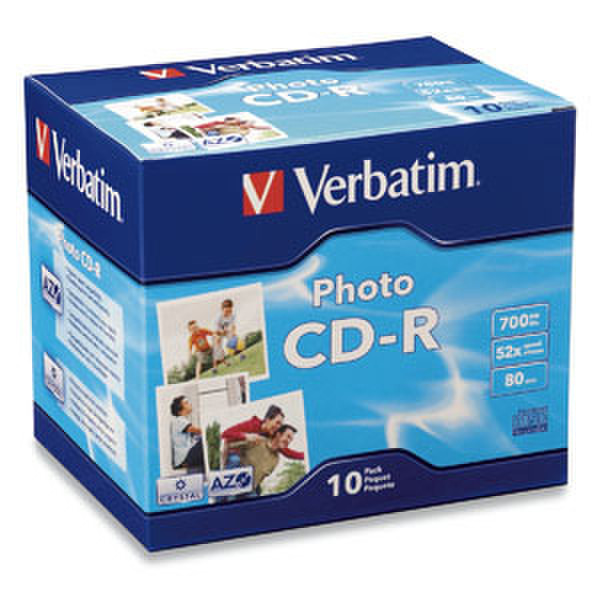 Verbatim Photo CD-R 80MIN 700MB 52X 10pk Jewel Case CD-R 700МБ 10шт