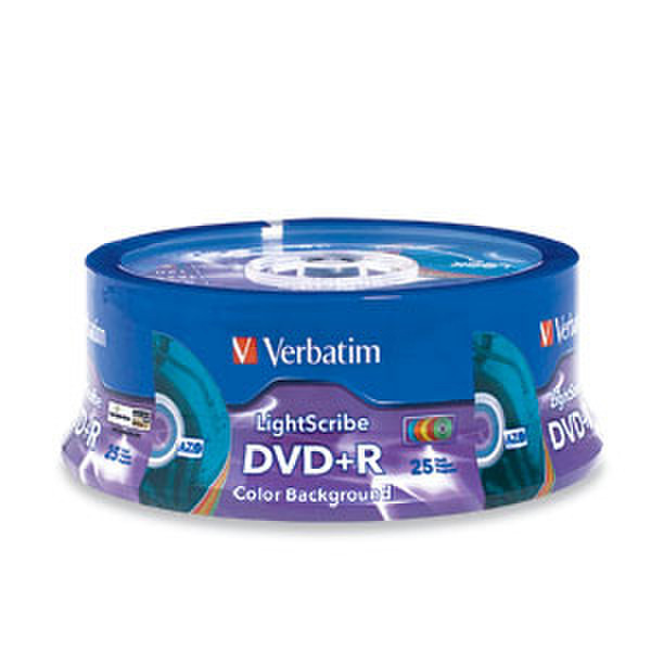 Verbatim DVD+R 4.7GB 16X Color LightScribe 25pk Spindle 4.7GB DVD+R 25Stück(e)