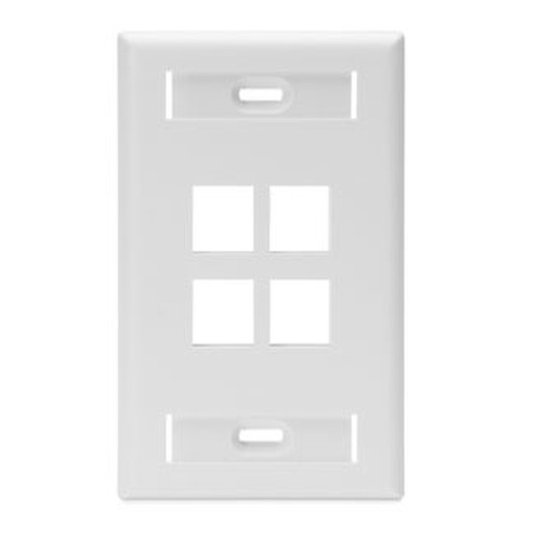 Leviton 42080-4WS White outlet box