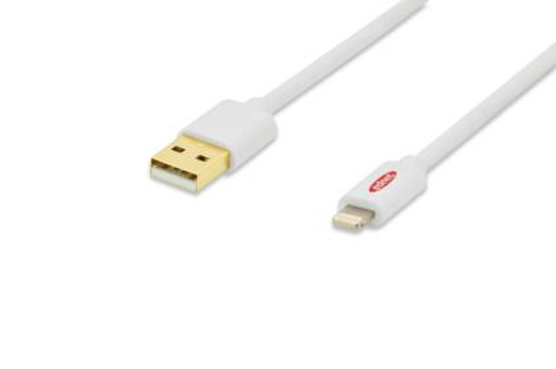 Ednet 31035 3м USB A Lightning Белый кабель USB