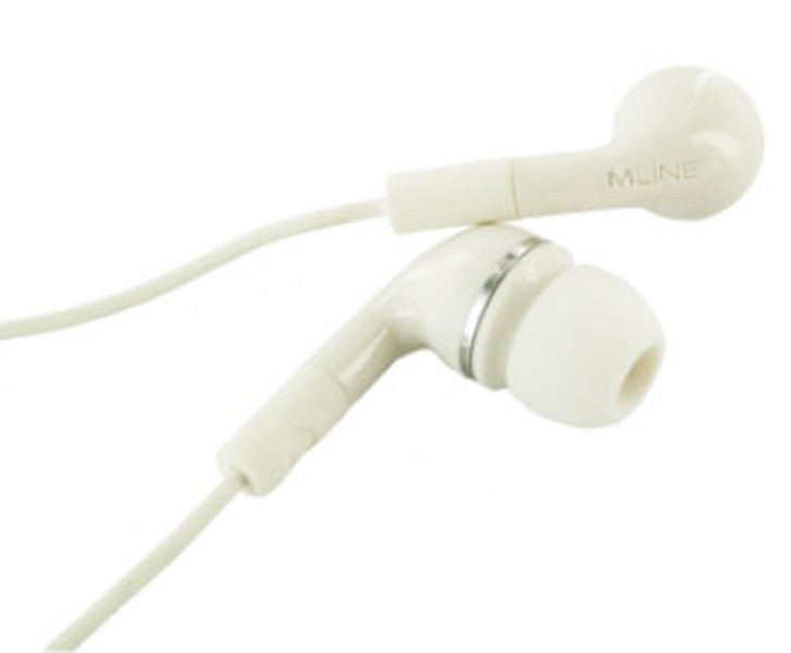 MLINE HUNINEO1602WH Binaural im Ohr Weiß Mobiles Headset
