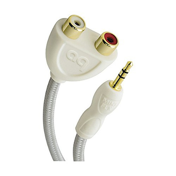 AudioQuest MINI-FLX3.52RCA 3.5mm 2 x RCA Weiß Kabelschnittstellen-/adapter