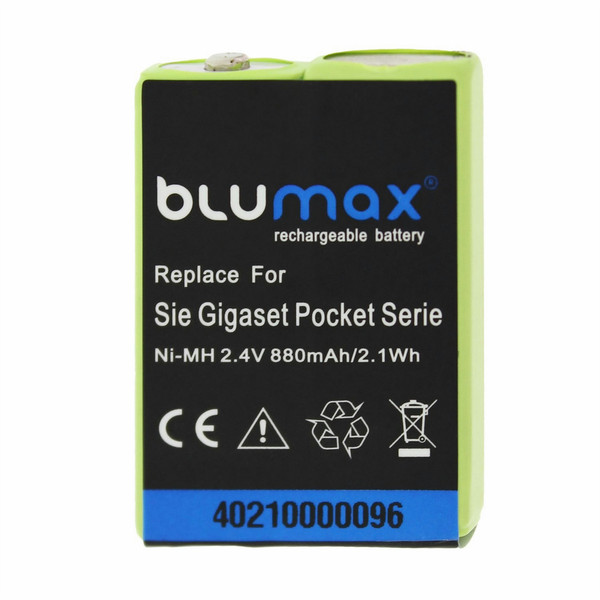 Blumax 40210 Nickel Metal Hydride 880mAh rechargeable battery