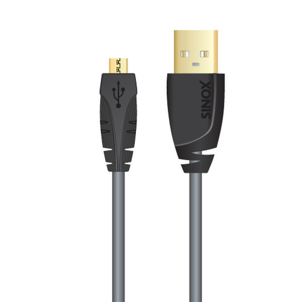 Sinox 1.0m Micro USB 2.0 B - USB 2.0 A M/M