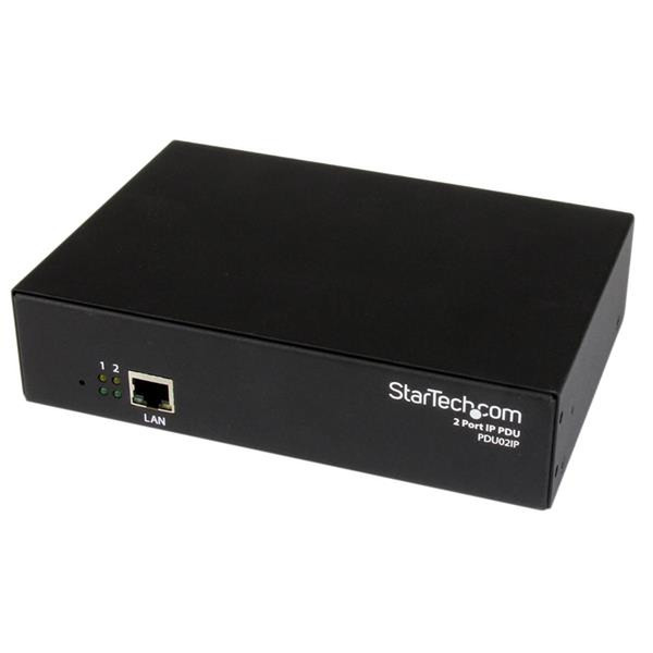 StarTech.com PDU02IP 2AC outlet(s) Schwarz Stromverteilereinheit (PDU)