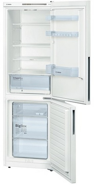 Bosch KGV36UW20S Отдельностоящий 307л A+ Белый холодильник с морозильной камерой
