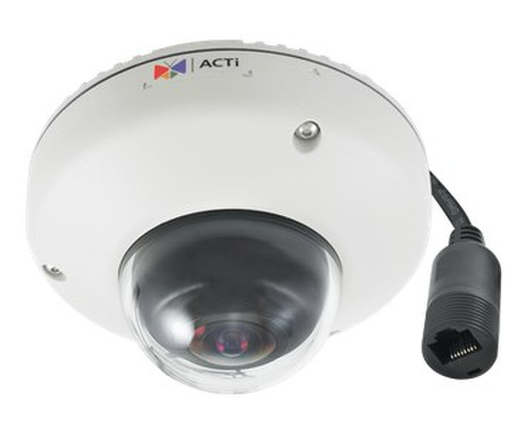 ACTi E921 IP security camera Вне помещения Dome Черный, Белый камера видеонаблюдения