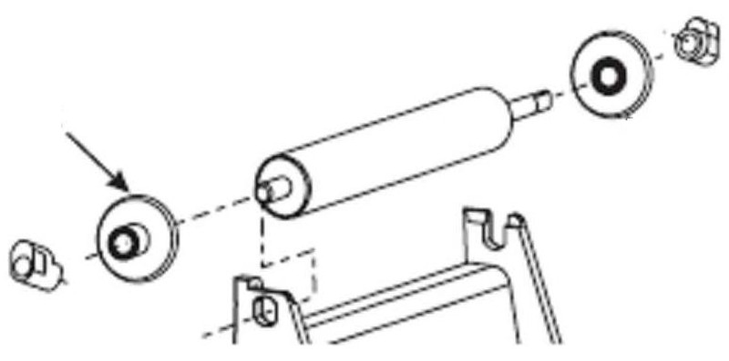 Zebra Platen Roller Outboard Guide