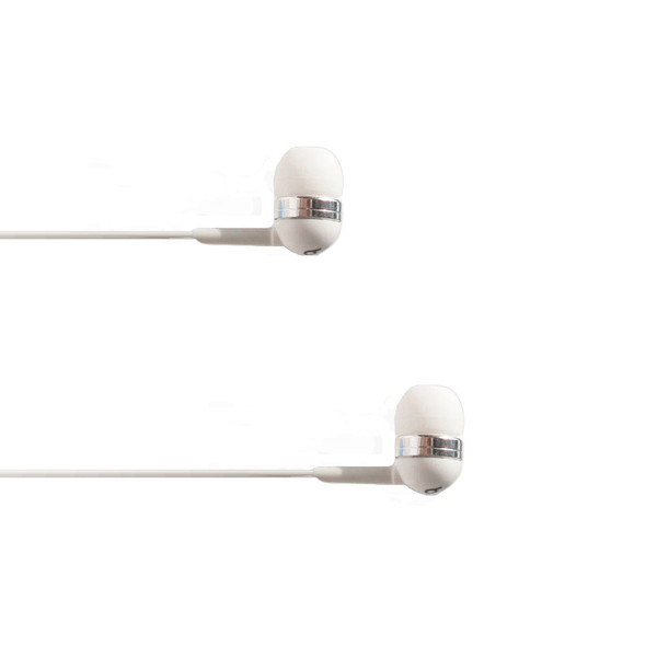 4XEM 4XIBUDWH In-ear Binaural Wired White mobile headset