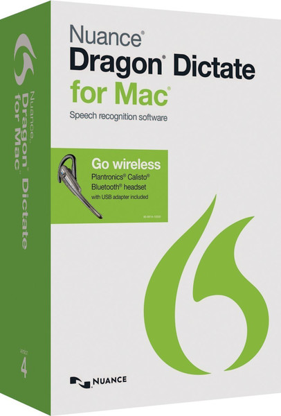 Nuance Dragon Dictate for Mac 4.0 Wireless, EDU