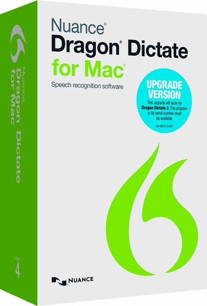 Nuance Dragon Dictate for Mac 4.0, UPG