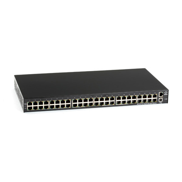 Black Box LPJ024A-FM Управляемый Gigabit Ethernet (10/100/1000) Power over Ethernet (PoE) 1U Черный сетевой коммутатор
