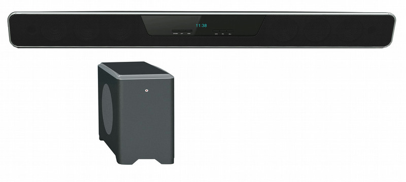 Dicra SB206SH Wired & Wireless 2.1 80W Black soundbar speaker