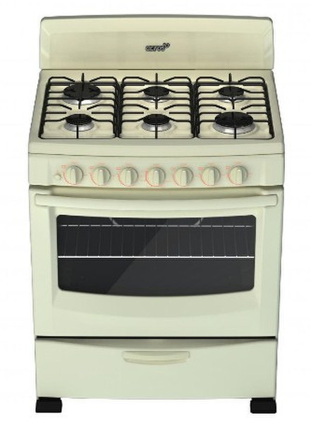 Acros AF5270T Отдельностоящий Gas hob Бежевый кухонная плита