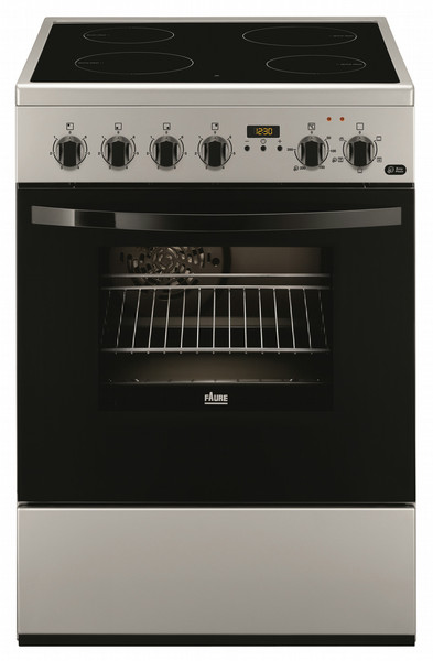 Faure FCV6530CSA Freestanding Ceramic hob A Silver cooker