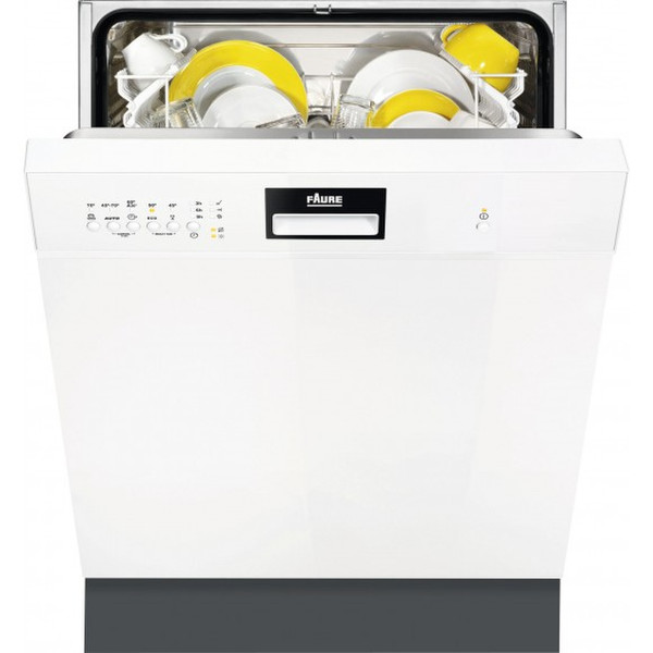 Faure FDI15005WA Semi built-in 12place settings A+ dishwasher