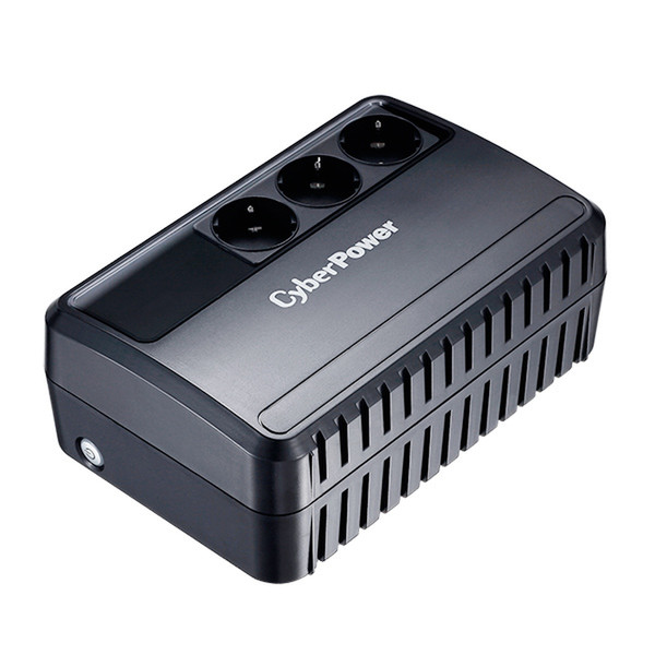 CyberPower BU600E Line-Interactive 600VA 3AC outlet(s) Compact Black uninterruptible power supply (UPS)