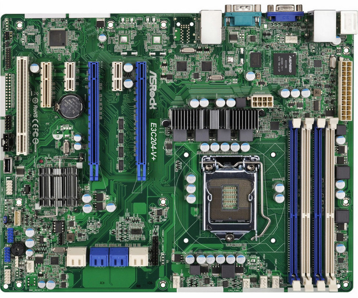 Asrock E3C204-V+ Intel C204 Socket H2 (LGA 1155) ATX материнская плата для сервера/рабочей станции