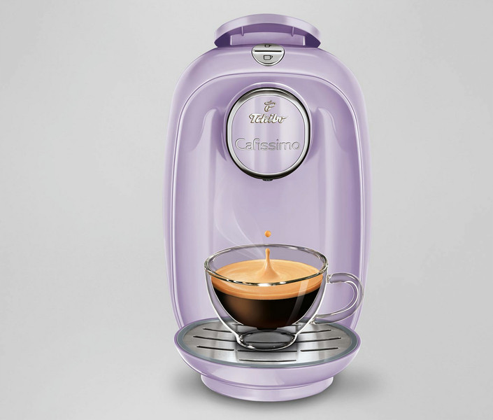 Tchibo Cafissimo PICCO Violet Flower Pod coffee machine 0.9L 6cups Violet