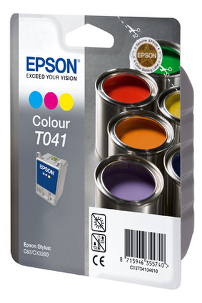 Epson T041 cyan,magenta,yellow ink cartridge