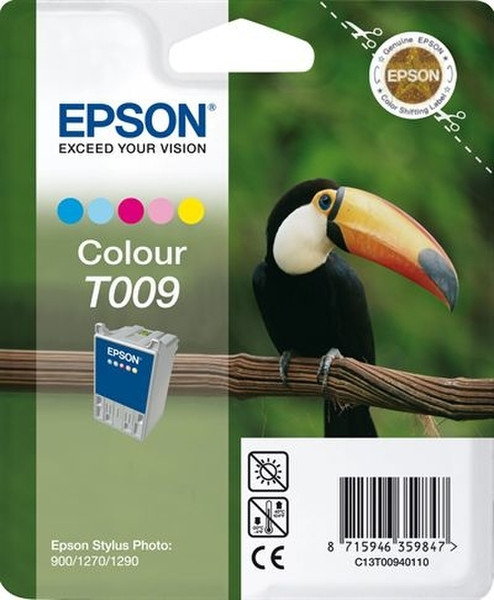 Epson T009 Бирюзовый, Светло-бирюзовый, Светло-малиновый, Маджента, Желтый струйный картридж
