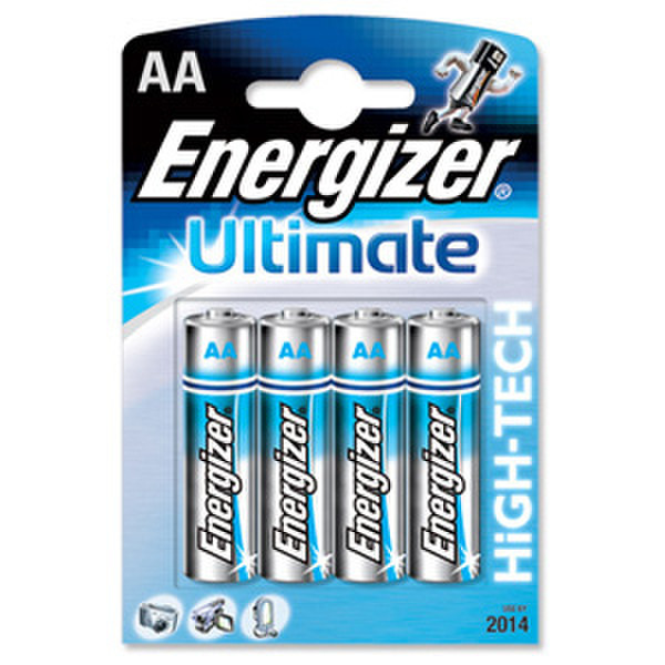Energizer Ultimate AA 4 - pk Alkaline 1.5V non-rechargeable battery