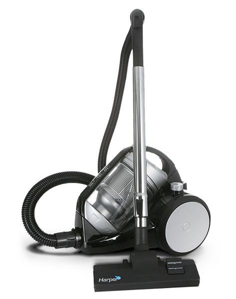 Harper Skoopy Zylinder-Vakuum 2000W Schwarz, Grau