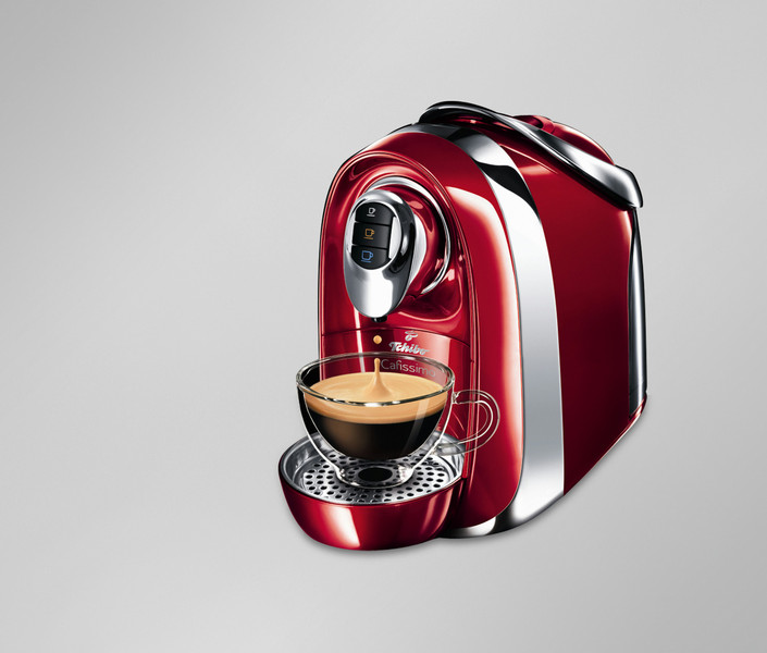 Tchibo Cafissimo Compact Капсульная кофеварка 1.2л 8чашек Красный