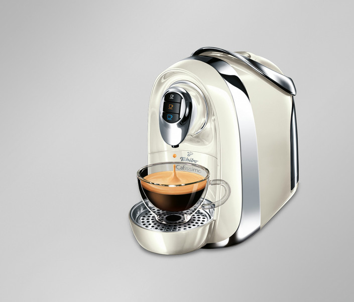 Tchibo Cafissimo Compact Pod coffee machine 1.2L 8cups Cream
