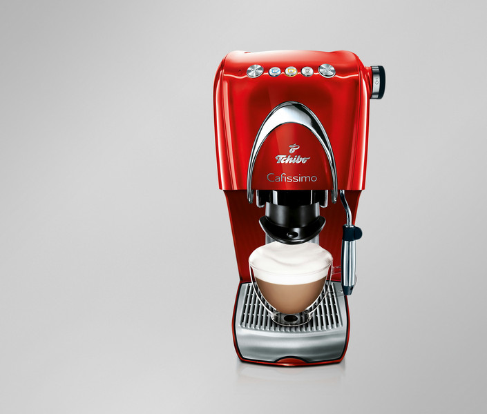 Tchibo Cafissimo Classic Pad-Kaffeemaschine 1.5l 10Tassen Rot