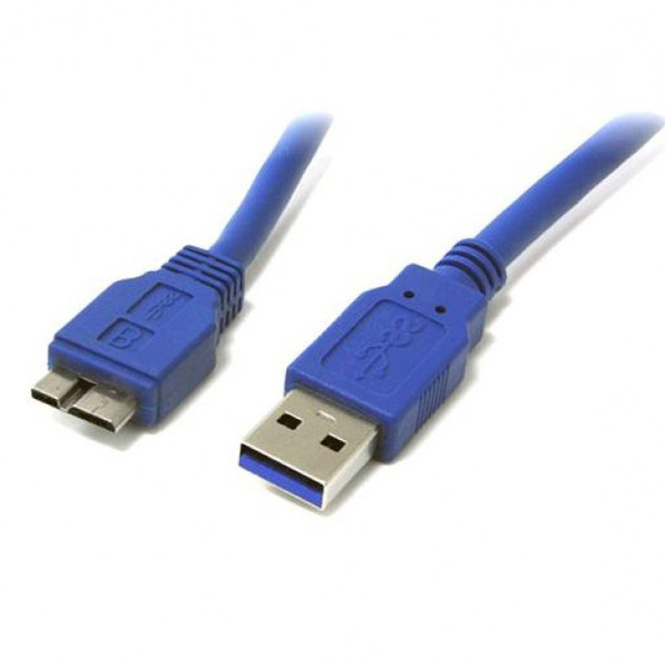 Techly 0.5m USB 3.0 A-Micro B M/M 0.5m USB A Micro-USB B Blau