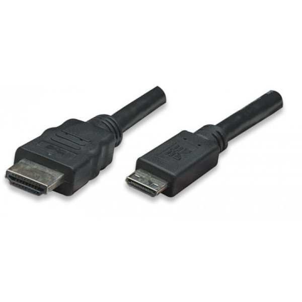 Techly 5m High Speed Cable Mini HDMI to HDMI Male / Male Black ICOC HDMI-B-050