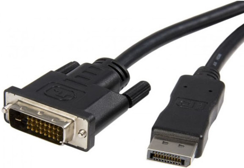 Techly 1m DVI-D/DisplayPort 1м DVI-D DisplayPort Черный