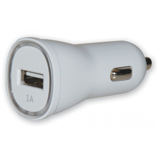 Techly Charger 1p USB 5V 1Ah for Car Cigarette Lighters Socket White IUSB2-CAR2-1A1P