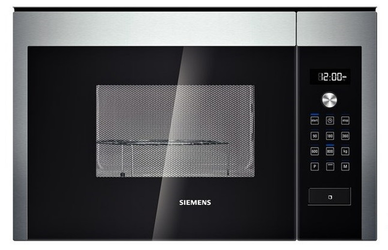 Siemens HF15G564 Встроенный 20л 800Вт Черный, Нержавеющая сталь микроволновая печь
