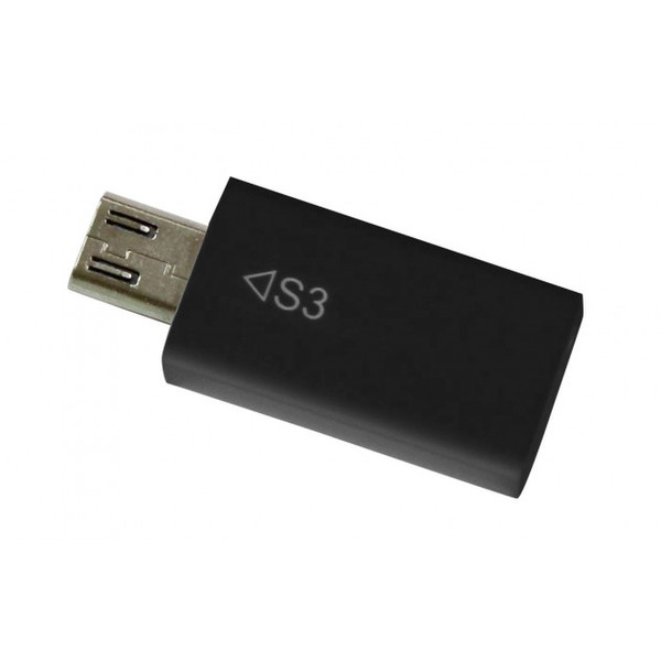 Techly MHL 11-p - Micro USB M/F Micro USB 11-p (MHL) Micro USB 5-p Черный